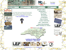 Tablet Screenshot of ncfurniturestore.com